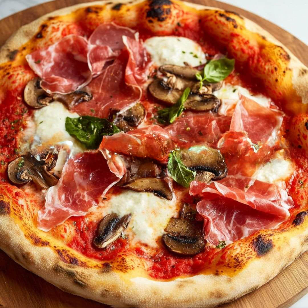 4.4 Pizza Prosciutto Funghi